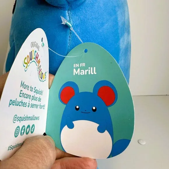 Squishmallows Pokemon Marill 10" Tall NWT - Picture 3 of 9